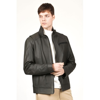 Jacket Club Мъжко яке от естествена кожа #318838 (318838_Сив)