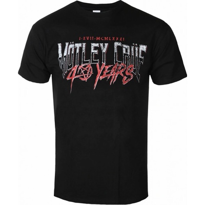 Rock Off metal Mötley Crüe 40 Years čierne