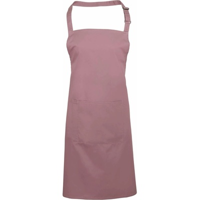 Premier Workwear Keprová pracovní zástěra s kapsou z kolekce Colours Collection šedá světlá stříbrná Pantone 428C 72x86cm PW154