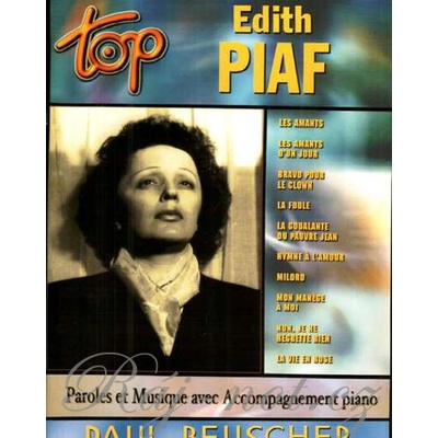 Top Edith Piaf spev a klavír
