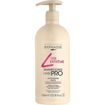 Byphasse LISSE EXTREME Šampon vyhlazující pro nepoddajné a krepaté vlasy 750ml