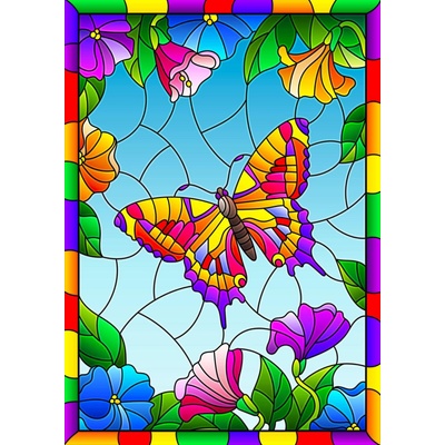 Enjoy - Puzzle Crystal Butterfly - 1 000 piese