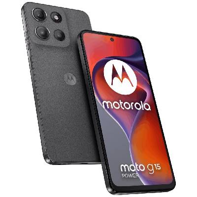 Motorola Moto G15 Power Gravity Grey Mobilní telefon, Dual SIM, Octa core 2,0GHz, 8GB RAM, 256GB, 6,72" IPS, foto přední 8Mpx, foto zadní 50+50+5Mpx, LTE, Android 15, šedý PB6G0001PL