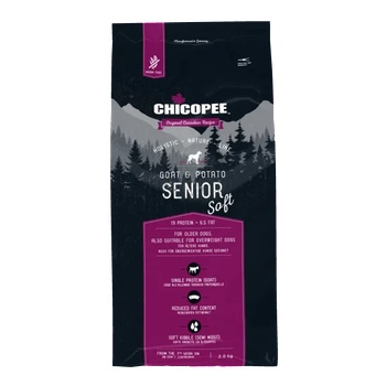 Chicopee Dog HNL Senior Soft+ Мека гранула за възрастни кучета, с козе месо и картофи, 2 кг