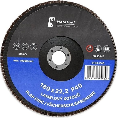 Molatool Lamelový brusný kotouč 180 mm P40 Z180-P40 – Zboží Dáma