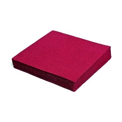 Sahm servítky 1 V bordové 100002411 33x33cm 100ks