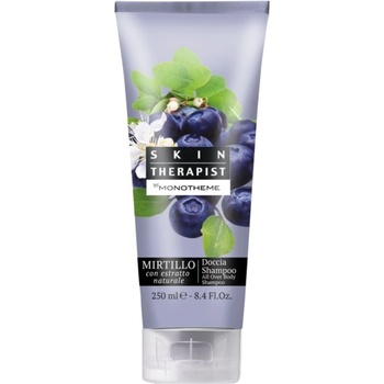 Monotheme Skin Therapist Mirtillo All Over Body Shampoo 250ml за жени шампоан за коса и тяло