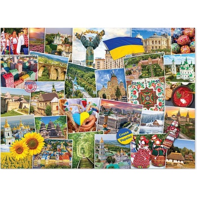 EUROGRAPHICS - Puzzle Ukraine collage - 1 000 piese