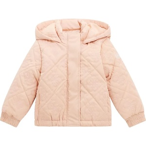 GUESS Преходно яке за мини момичев розово злато с релефни детайли Guess
