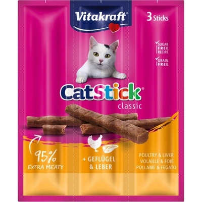 Vitakraft Cat pochoutka Stick mini poultry liver 3 ks