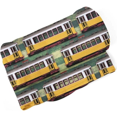 Sablio Deka Lisabonské historické tramvaje Zelený Pattern 190x140