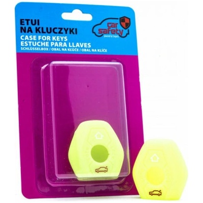 Kľúčenka BMW silikónový obal na kľúče neonová zelená/žltá