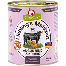 GranataPet Liebling's Mahlzeit hovězí z plemene Angus a dýně cuketa rakytník olej z černého kmínu 6 x 800 g