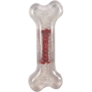 Flamingo tpr bone - Играчка за кучета с аромат на говеждо, 12 см