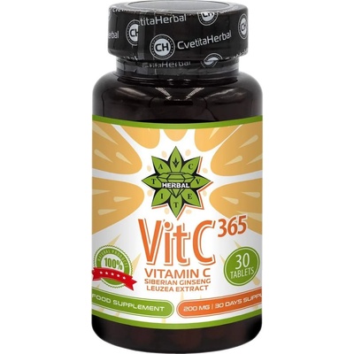 Cvetita Herbal VitC 365, 200 mg, 30 таблетки, Cvetita Herbal