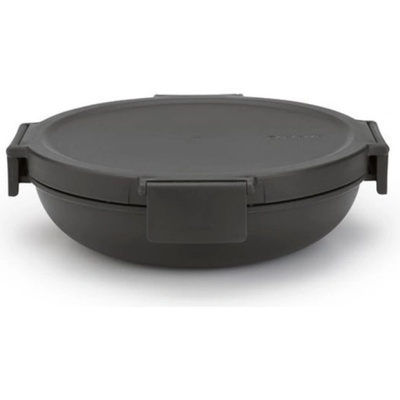 Brabantia Кутия за храна Brabantia Make&Take 1006299, 1 л, Непропусклива, Херметично затваряне, Без BPA, Тъмносив (1006299)