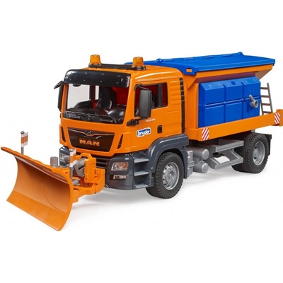 Bruder 3785 MAN TGS silničářské auto, zimní údržba, s radlicí