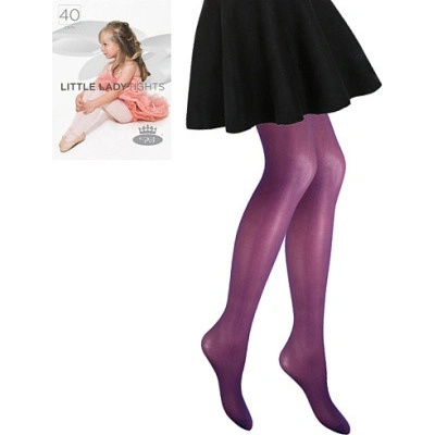Lady B Silonové punčochy LITTLE LADY 40 DEN royal purple