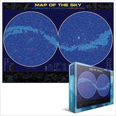 EUROGRAPHICS - Puzzle Sky map - 1 000 piese