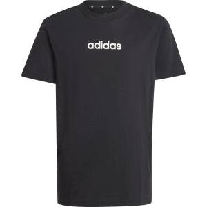 Adidas Детска тениска adidas Kid's Linear Tee 160 T-shirt - Black / White - размер 128 (EU) (704-4539-0111)
