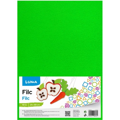 LUMA A4 světle zelený - balení 10 ks