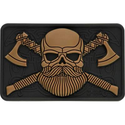 Nášivka M-Tac Bearded Skull 3D - coyote