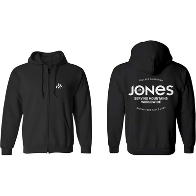 Jones Hoodie Zip Riding Free Black
