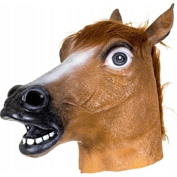 Korbi Profesionálna latexová maska Kôň hlava koňa
