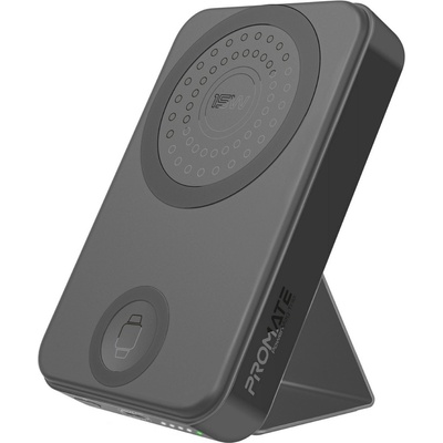 Promate Външна батерия ProMate POWERMAG-TRIO. BLACK 10000mAh, 20W PD, Kickstand - Черна