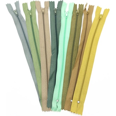 Spirálový zip šíře 3 mm délka 20 cm - odstíny zelené Varianta: 1