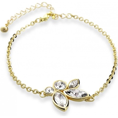 JSB zlatý květinka se Swarovski Elements Krystal 9911