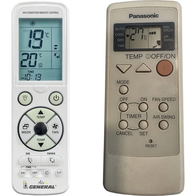 General Panasonic a75c2260, cs-sc9bkp, cu-sc9bkp5, cs-sc12bkp, cu-sc12bkp5 - луксозно с подсветка дистанционно управление (a75c2260, cs-sc9bkp, cu-sc9bkp5, cs-sc12bkp, cu-sc12bkp5)