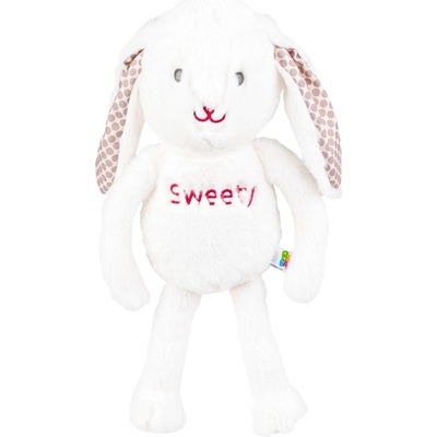 Balibazoo Мека играчка за гушкане Bali Bazoo - Bunny, бяла (111052)