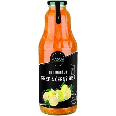 Madami Ovoce Na Limonádu Grep a černý bez 1 l