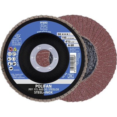 Pferd Vějířovitý brusný kotouč 115 x 22.23 mm 67606115 10 ks