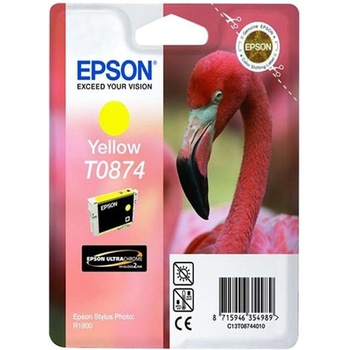 Epson Оригинален патрон Epson T0874, Stylus Photo R1900, 11.4 ml, Yellow (3015101143)