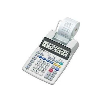 SHARP Kalkulačka s tlačou "1750V", 12 miestny displej, 2-farebná tlač