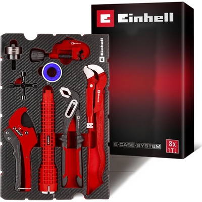 EINHELL E-Case Vložka do kufrů - Sada smíšená instalatérská 8 ks, 49370527