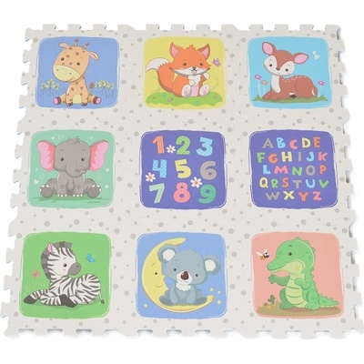 Moni Мек пъзел за под с принт Moni Toys - Safari, 9 части (111413)