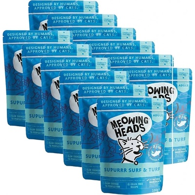 Meowing Heads Surf & Turf Grain Free 12 x 100 g