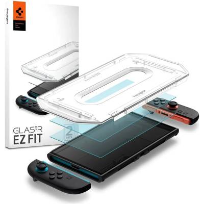 Spigen GLAS. TR "EZ FIT" 2-PACK закалено защитно стъкло за Nintendo Switch 2 прозрачно (AGL10156)