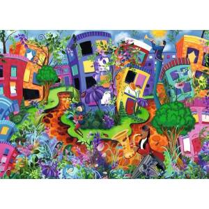 Ravensburger - Puzzle Lady Bug Lane - 1 000 piese