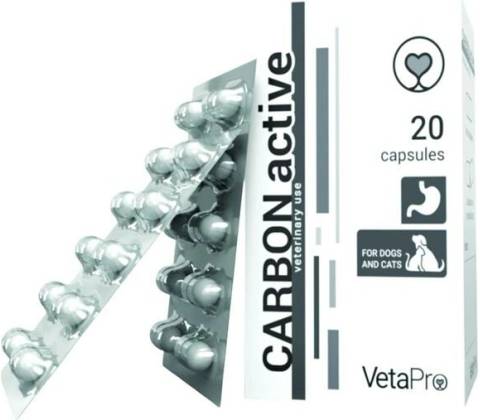 VetaPro CarbonActive 20 kapsúl