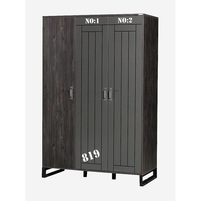 Гардероб Dark 3D антрацит