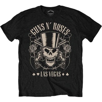 Guns N' Roses Риза Top Hat, Skull & Pistols Las Vegas Unisex Black 2XL (GNRTS27MB05)