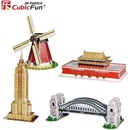 CubicFun 3D puzzle Miniarchitektura 3 - Proslulé památky 100 ks