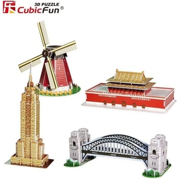 CubicFun 3D puzzle Miniarchitektura 3 - Proslulé památky 100 ks