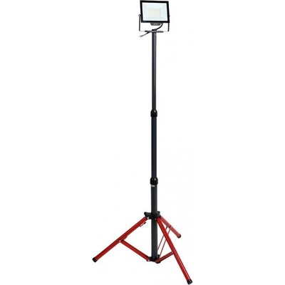 Lightex Стойка за прожектор, единична, max. 1.6m, червен + сив - Lightex (631AD0000040)