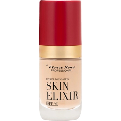 Pierre Rene Skin ElixirSPF30 Velvet Foundation Dlouhotrvající make-up na obličej 01 25 ml