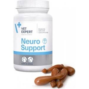 VetExpert Neuro Support - хранителна добавка за кучета и котки, подпомага нервната система в случаите на увреждане на невроните и възрастовите изменения на мозъка, 45 капсули, Vet Expert - Полша